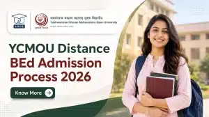 YCMOU Distance BEd Admission Process 2026